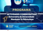 UMN 17º ANIVERSÁRIO - PROGRAMA DE ACTIVIDADES
