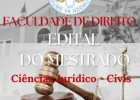 FACULDADE DE DIREITO DA UMN, EDITAL DO MESTRADO EM CIÊNCIAS JURÍDICO - CIVIS